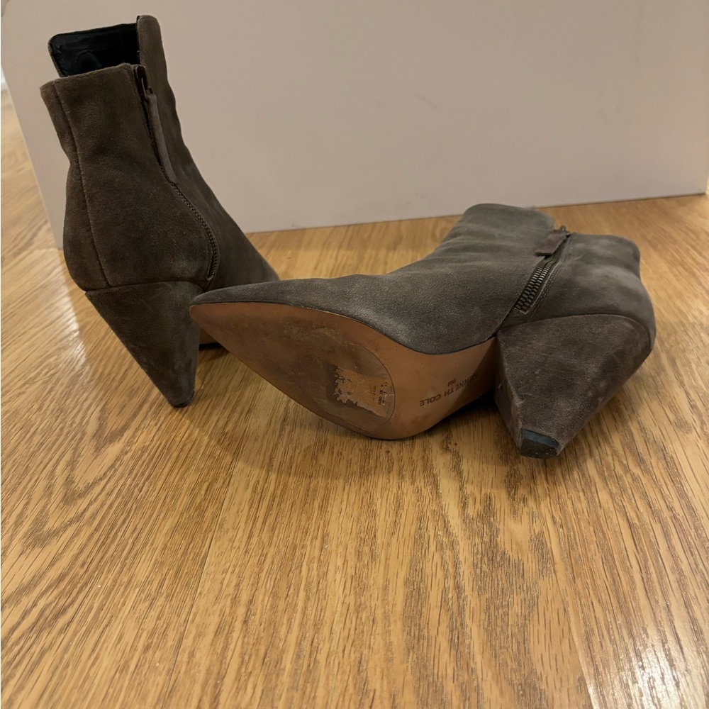 Gray Suede Booties - Picture 7 of 7